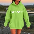 thumbnail image 2 of Sweatshirt for Women Perfect For Daily Wear or Loungewear! The Best Choice for Valentine's DayS Green Valentine's Day Sweatshirt, 2 of 4