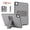 Gray, variant on Case for iPad Pro 13 Inch M5 M4 2025/2024, Luxury Quilted PU Leather Slim Cover with Multi-Angle Kickstand, Shockproof Protective Shell,Pink