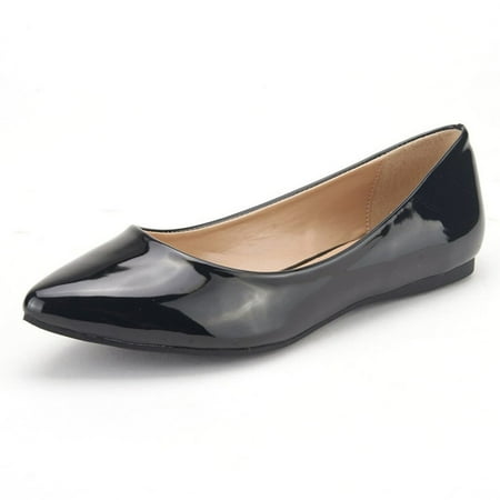 

Women s Ladies Ballet Flats Slip On Dress Pointed Toe Casual Shoes Size 6-11 US