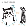 thumbnail image 2 of Able Life Space Saver Déambulateur Court, Déambulateur Pliant Léger pour Aînés, Déambulateur Roulant avec Roues et Siège, 2 of 7