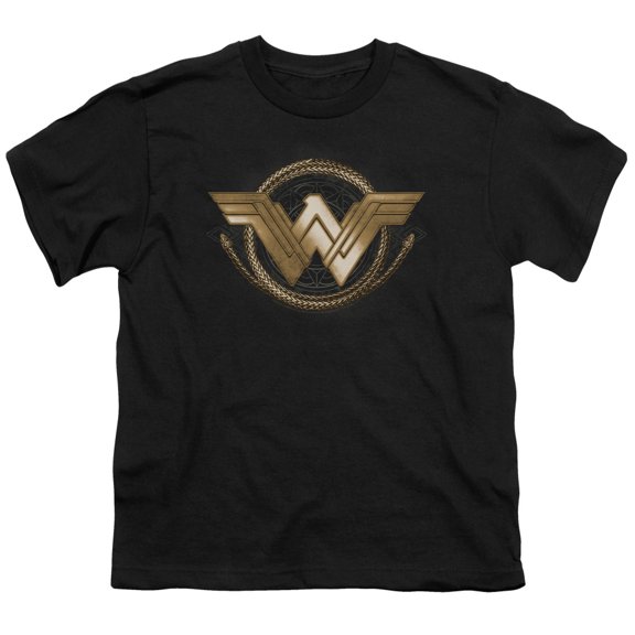 Wonder Woman Movie - Lasso Logo - Youth Short Sleeve Shirt - X-Large