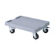 thumbnail image 4 of Soporte para macetas con ruedas giratorias de 360 ​​grados, soporte para plantas rodante, paleta gris, 4 of 9