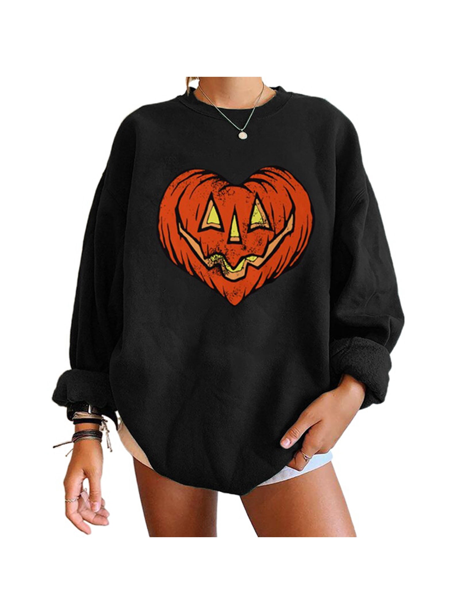 Womens Halloween Sweatshirt Long Sleeve 