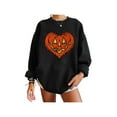 thumbnail image 1 of Sunloudy Sudadera casual de Halloween para mujer, jersey de manga larga con cuello redondo y estampado de calabaza para adultos Sunloudy  moda, 1 of 3