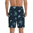 thumbnail image 3 of Gaeub Beautiful Butterflies Printed Men's Short Pajama Pants, Lightweight Lounge & Sleep Bottoms Keep You Cool - Large, 3 of 9