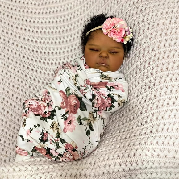 Muñeca Reborn Ardol para niña afroamericana de 19 pulgadas con accesorios