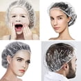 thumbnail image 2 of 100 Shower Caps, Disposable Shower Caps, Disposable Hair Care Cap For Home Use, Hotel, Spa, Hair Salons, 2 of 5