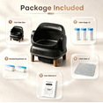 thumbnail image 2 of CLAWSOLACE Large Self-Cleaning Cat Litter Box for Multiple Cats, 2 of 9