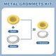 thumbnail image 3 of Uxcell 110 Pcs Ojetes con Arandelas 1/8" Kit de Grommets Amarillo, 3 of 7