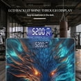 thumbnail image 3 of Bathroom Scale, Highly Accurate Digital Body Scale,Precisely Measures Weight up to 400 lbs-Majestic Dragon With Vibrant Blue And Orange Scales, 3 of 4