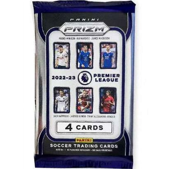 MLS Panini 2022-23 Prizm Premier League Soccer Trading Card BLASTER Pack (4 Cards)