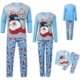 thumbnail image 1 of Conjunto de pijamas navideños familiares, lindo pijama de muñeco de nieve, 1 of 6