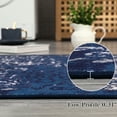 thumbnail image 5 of Yesfashion Carpets Area Rugs Washable fleece (total 1200gsm) pearl fleece cotton TPR washed folding back printed carpet blue 9*12ft, 5 of 7
