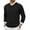 Black, variant on COOFANDY Men Casual V Neck Sweater Ribbed Knit Slim Fit Long Sleeve Pullover Top
