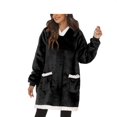 thumbnail image 1 of Sudadera con capucha de gran tamaño para hombres y mujeres, manta de TV con mangas, Sudadera con capucha de lana, pijamas de invierno y otoño, bata de dormir con capucha, 1 of 4