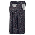 thumbnail image 3 of Innerwin Haut d'Été Col en V Débardeurs pour Femmes Imprimé Floral Boho T-Shirts Noir m, 3 of 5