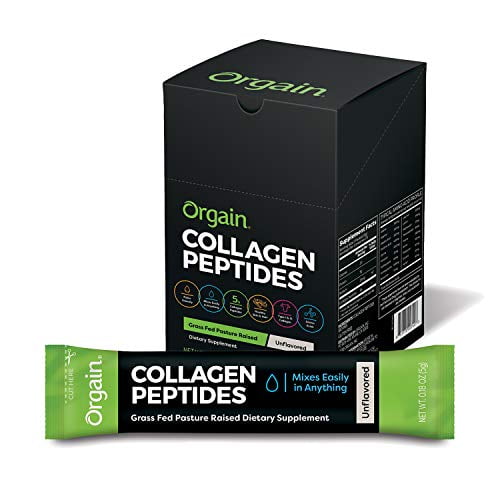 Orgain Grass Fed Hydrolyzed Collagen Peptides Protein Powder sticks
