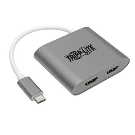 UPC: 0037332237330 | Tripp Lite Usb C To Hdmi Adapter Converter 2-port Dual Usb-c 3.1 4k@30hz – External Video Adapter – Usb-c 3.1 Gen 1 – Hdmi – Gray