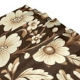 thumbnail image 3 of Yayeee Shower Curtain with Hooks 72"x72" Waterproof Fabric Bathroom Hanging Decor, Brown Floral, 3 of 5