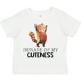 thumbnail image 3 of Inktastic Beware of My Cuteness Cute Red Panda Boys or Girls Toddler T-Shirt, 3 of 5