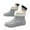 Gray, variant on Men's Thick Bottom Anti Casual Work with Plush Insulation Dual-Use Waterproof Mid Top Snow Boots Black 39