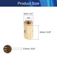 thumbnail image 2 of HUGFEGWE M3x10mm Female Thread Knurled Nuts Hx5mm OD Brass Threaded Insert Embedment Nuts Hydraulic Welded Joint Injection Molding Assortment Kit for 3D Printing Injection Molding 20PCS CJB91-24962, 2 of 6