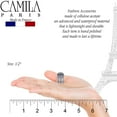 thumbnail image 2 of Camila Paris CP2914 French Hair Clip for Women, Set of 6 Extra Small Silver, Girls Hair Claw Clip Jaw Fashion Durable Styling Hair Accessories for Women, Ladies Strong Hold Grip Clamp, Made in France, 2 of 5