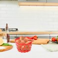thumbnail image 2 of 12pcs Plastic Egg Embalse Basking Fruit Soporte Holder Hollow-Out Cesta para Supermercado, 2 of 8