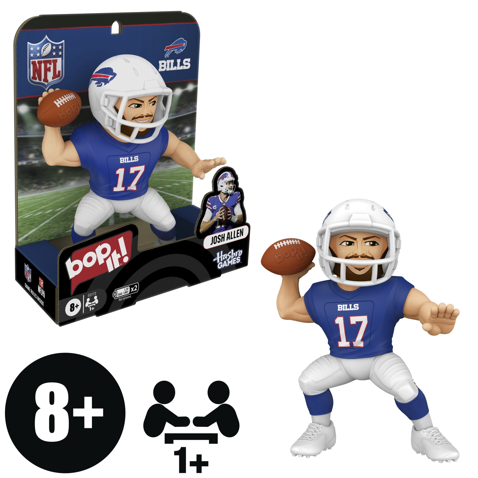 Bop It! Josh Allen Edition Game, Officially Licensed NFL Games for Kids and Teens, 8+