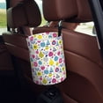 thumbnail image 5 of Kdxio Doodle Fruits Car Trash Can Garbage Car Accessories Trash Can Car Waste Bin for for Driver and Passenger Any Vehicle, 5 of 7