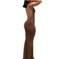 thumbnail image 2 of Qiylii Women's Sexy Long Slip Dress Spaghetti Strap Backless Bodycon Maxi Dress Party Club Wear, 2 of 3