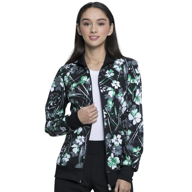 Cherokee Infinity Women's Scrubs Jacket Zip Front CK372