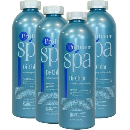 ProTeam Spa Di-Chlor Chlorine Powder Concentrate, 2lb 4 Pack