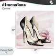 thumbnail image 4 of Stupell Industries Art Deco Glam Time Heels Canvas Art, 17 x 17, by Kim Allen, 4 of 8