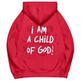 thumbnail image 5 of I Am A Child Of God Hoodies for Women 2025 Cute Y2K Graphic Christian Hoodie Pockets Hooded Sweatshirt Women Pullover, 5 of 6