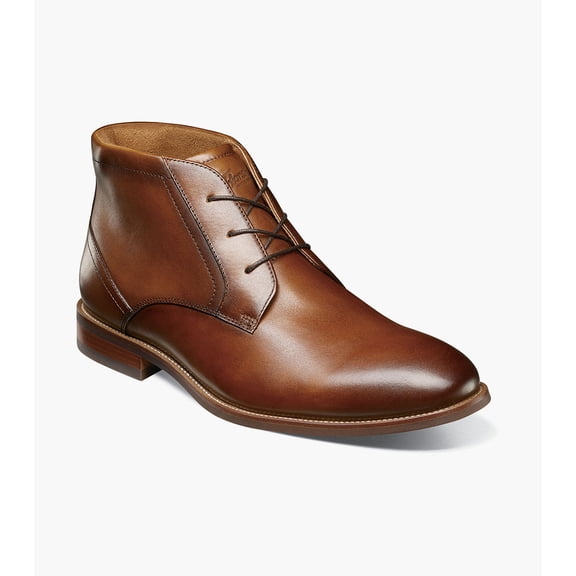 Florsheim Rucci Plain Toe Men's Chukka Boot, Cognac, 12 W