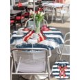 thumbnail image 5 of Outdoor Tablecloth with Umbrella Hole for Patio/Picnic/Party/Camping, Thin Navy Lines Waterproof Table Cloth Round Cover Washable, Patriotic Bow Vintage Distressed Striped (Dia 60"), 5 of 9