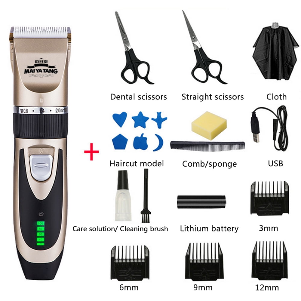 hair clipper set with scissors