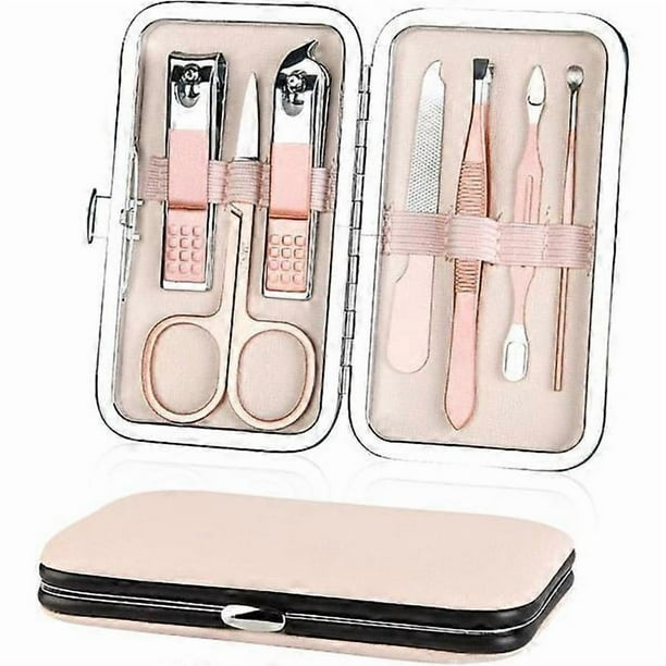 Manicure Pedicure Kit, 7 Pcs Professional Nail Clipper Set Stainl - Beauty and Personal Care