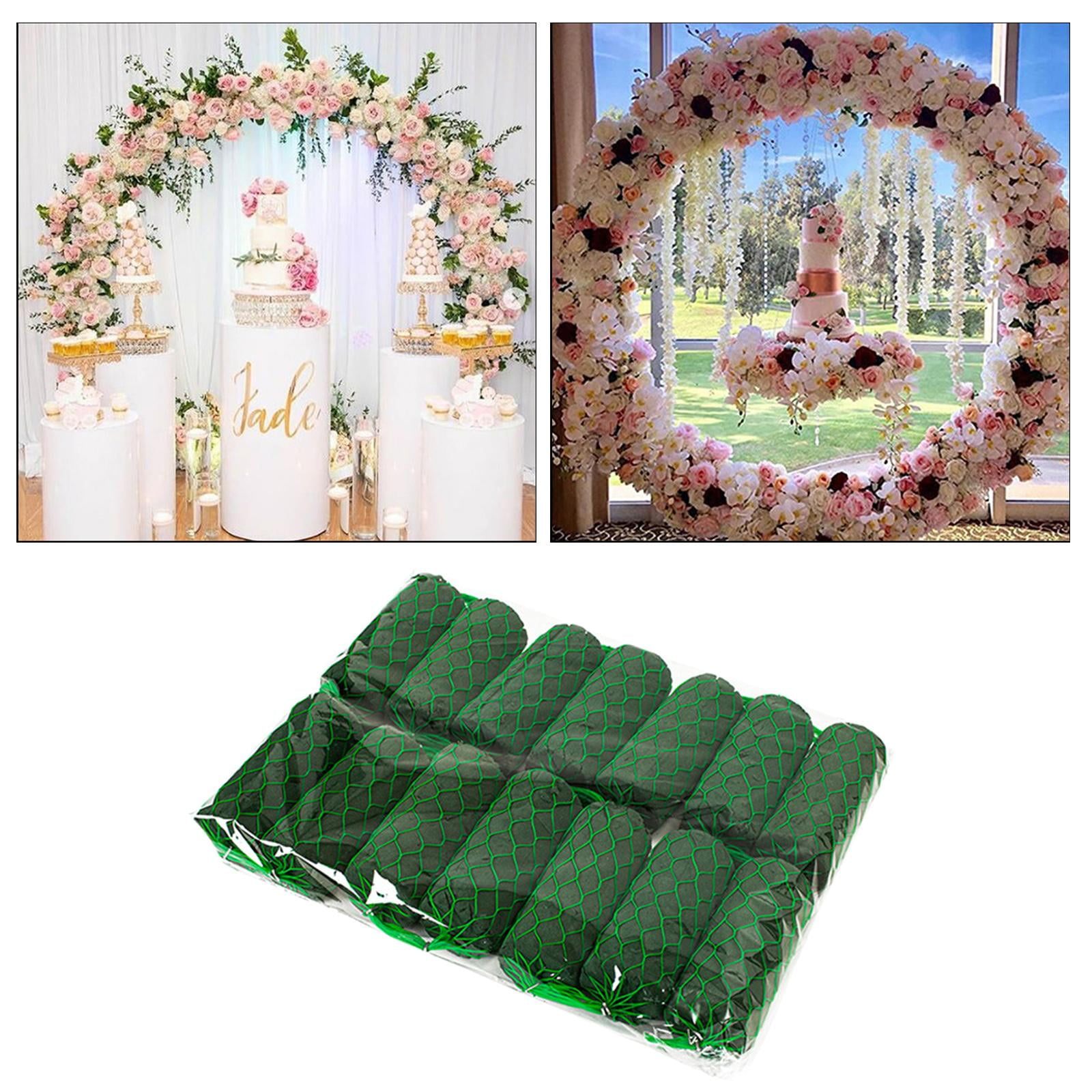 veasfak 6X 12pcs Garland Floral Arch Foam Blocks Foams Base Party Flower Arranging DIY Walmart
