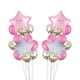 thumbnail image 4 of Billuyoard 11 Uds. Globos de confeti de látex de ágata para niño y niña, decoración para fiesta de 1er cumpleaños, globos de aluminio Kits de decoración para fiestas Rosa + lentejuelas, 4 of 6