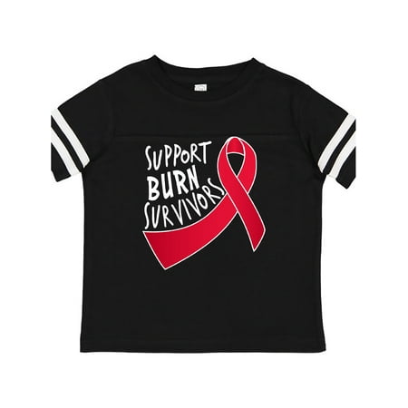 

Inktastic Support Burn Survivors- red ribbon Gift Toddler Boy or Toddler Girl T-Shirt