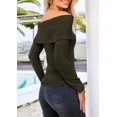 thumbnail image 2 of Suéter PRETTYGARDEN de Hombros Descubiertos con Canalé XL, 2 of 8