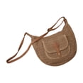 thumbnail image 4 of Bolso de hombro para mujeres tejidas a mano bolso de playa bohemio para vacaciones de fiesta de trabajo caqui, 4 of 8