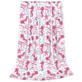 thumbnail image 2 of Pofeuu Seahorse and Starfish Print Ultra-Soft Micro Fleece Blanket,for Bed Or Sofa,All Season Throw Blankets Flannel Blanket-60"x50", 2 of 7