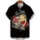 thumbnail image 3 of Camisa de manga corta casual y de moda para hombre con estampado 3D de belleza de vacaciones hawaianas con botones en el cuello, talla grande, 3 of 5