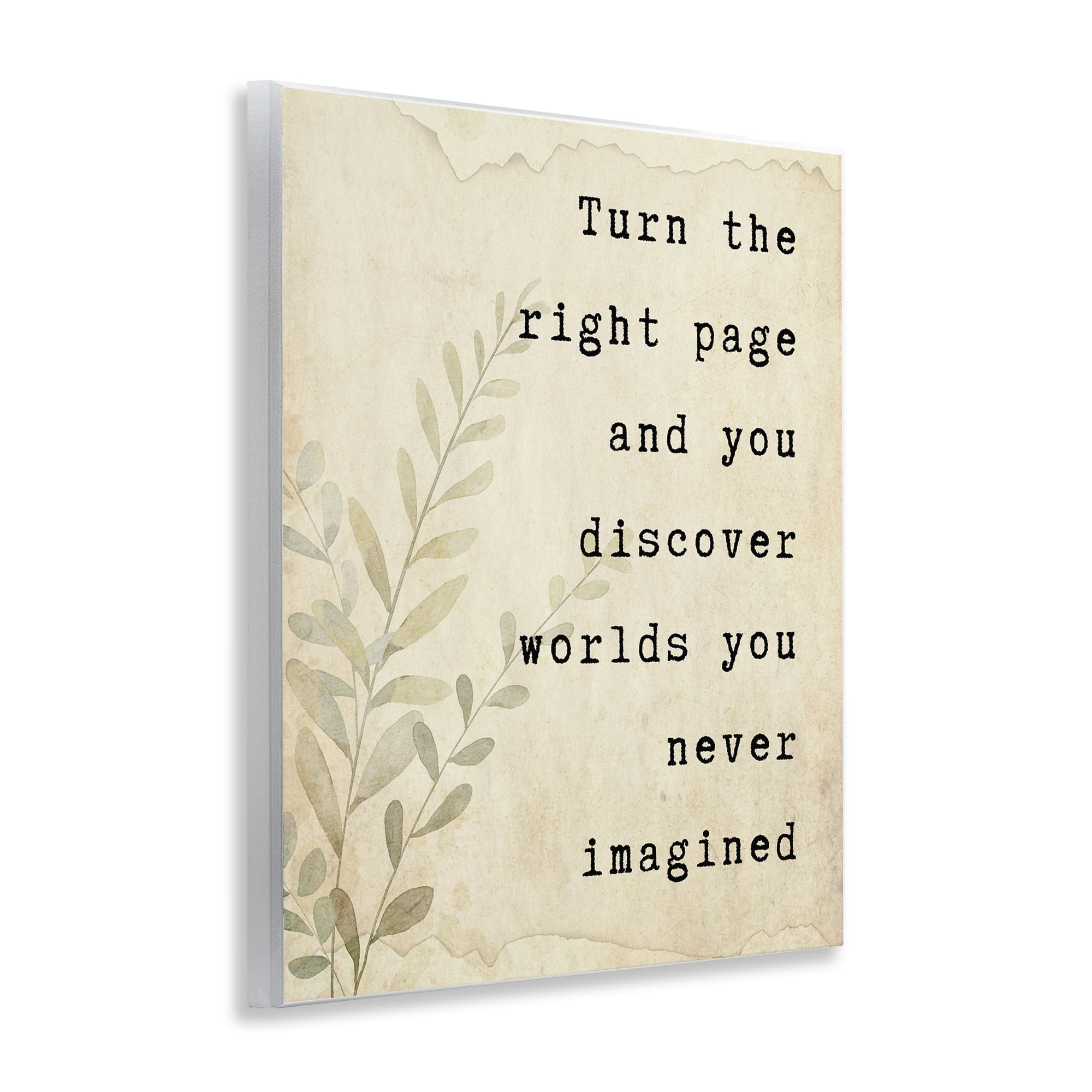 Stupell Industries Literary Wonders Quote Wall Plaque Art, design by Julia Frost