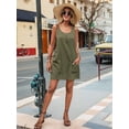 thumbnail image 4 of Summer Dress for Women Sleeveless Tank Dress with Pockets Casual Short A Line Dress Crewneck Sundress  Green XXL, 4 of 6