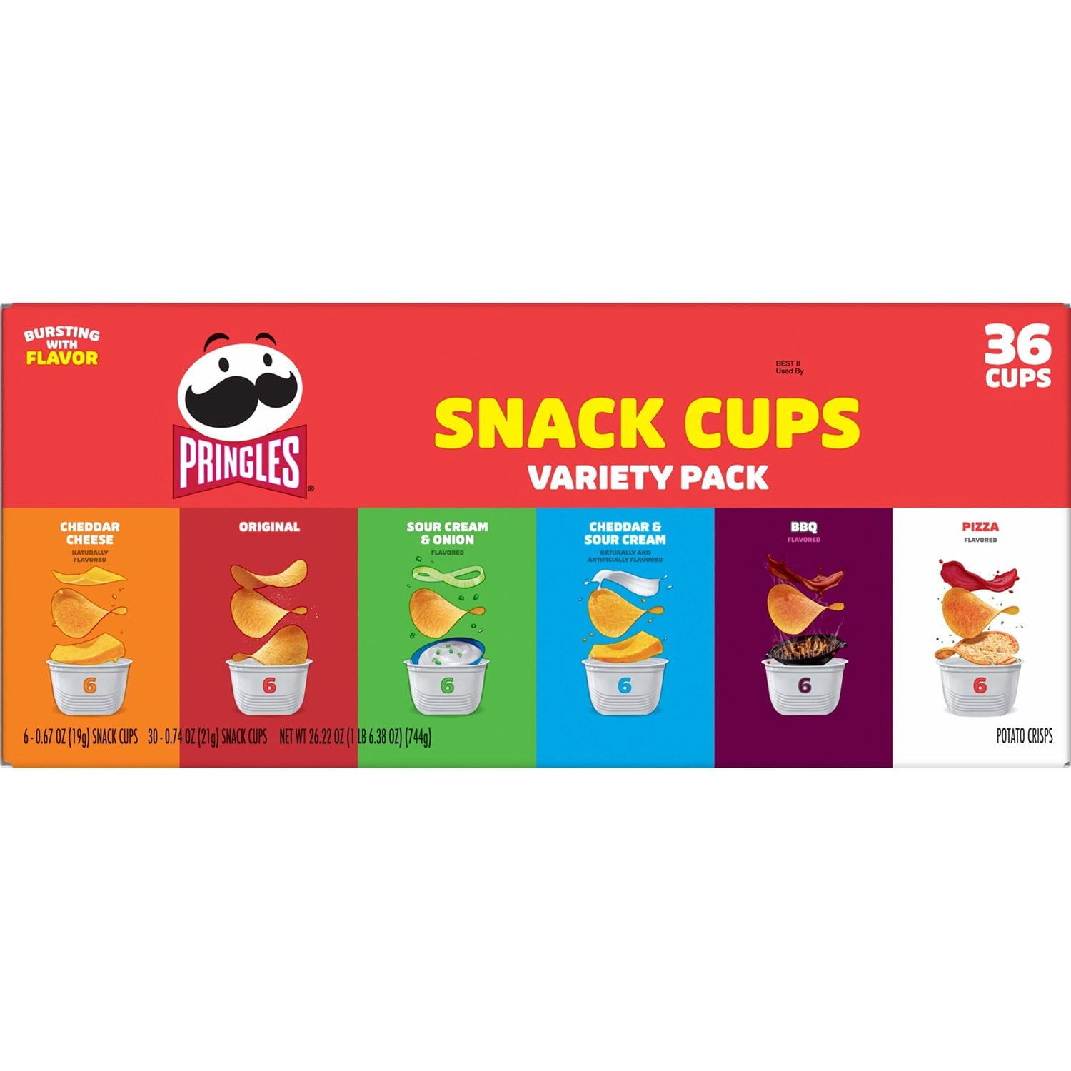 Pringles Snack Stacks Variety Pack Chips, 0.67 oz., 36 ct.