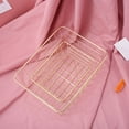 thumbnail image 4 of Storage Basket Solid Color Household Iron Box Bedroom Bathroom Gold S, 4 of 4